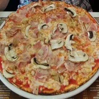 Pizza Jamón Y Champiñones (Grande)