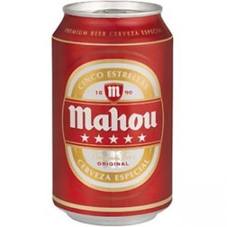 Cerveza Mahou 5 Estrellas Lata 33cl.