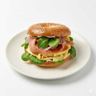 Bagel De Huevo Serrano
