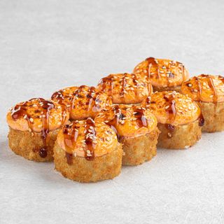 Аляска запеченная с креветками