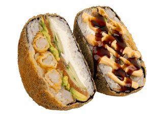 Sushi burger z łososiem i krewetkami (410g)