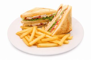 Kaspa's Chicken club sandwich