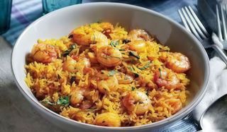 Prawn biryani