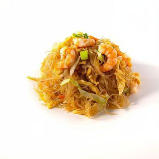 62.- Espaguetis De Soja Con Gambas Y Verduras