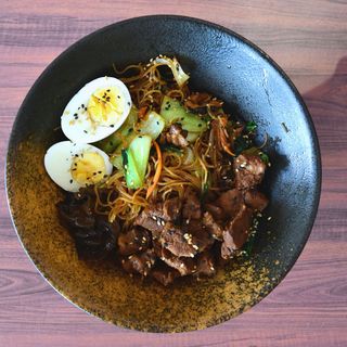 Wok Fideos De Arroz Con Ternera