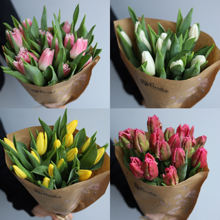 Bukiet z 25 tulipanów w dowolnym kolorze