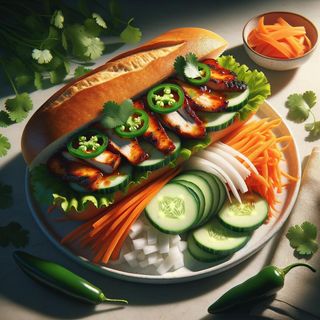 Viet's 17 Bánh Mì Gà Nướng średnia