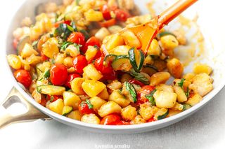 Gnocchi z Krewetkami i Cukinią