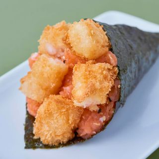 Temaki salmão Camarão