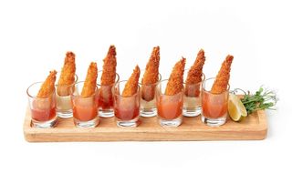 Хрустящие креветки.