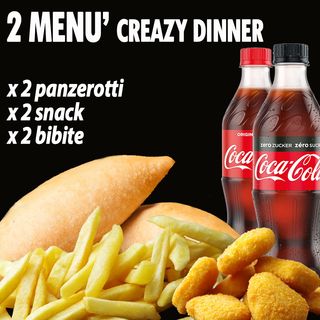 MENU' CRAZY DINNER X2