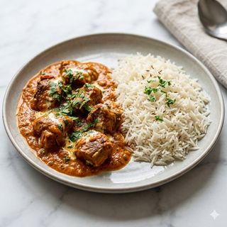 Cordero Tikka Masala Con Arroz