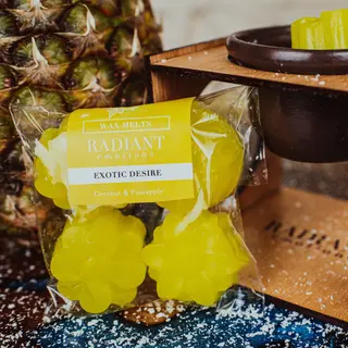 Wax Melts cu Candela - Coconut & Pineapple