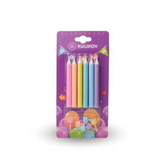  Свечи для торта. Карандаши толстые.1 упак*6 штук. Длина 8 см