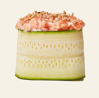 Gunkan salmone e sesamo 3 pezzi