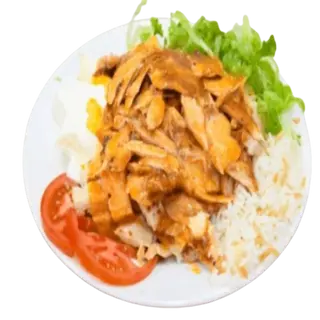 Plato Kebab Con Arroz