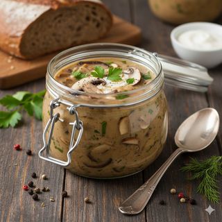Wegetariańska zupa grzybowa