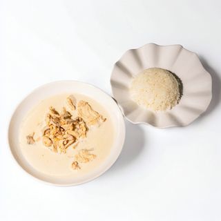 Фрикасе с гарниром