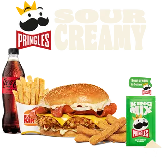 Combo Pringles Sour Creamy Pollo Grande