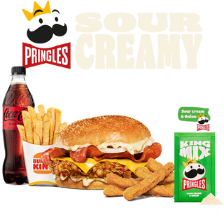Combo Pringles Sour Creamy Pollo Grande