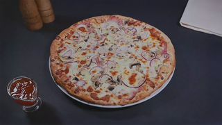Barbeque pizza