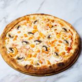 Пицца с курицей и грибами