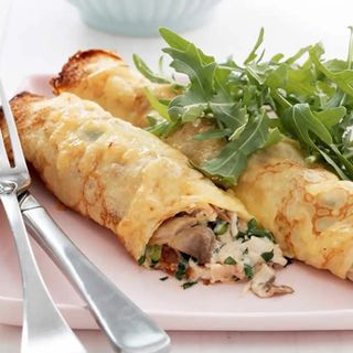 Crêpe au Poulet et Champignons