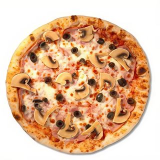 9. Pizza Prosciutto Y Funghi (40 Cm.)