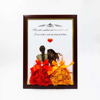 Tablou cu licheni pentru sora (model 1) -20x30