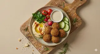 Menù piatto falafel