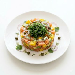 40A. Tartar De Salmón Y Aguacate