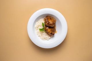Домашние говяжьи котлеты с рисом