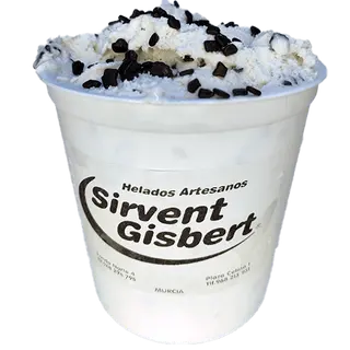 Helado Artesano. TARRINA 1 LITRO.  (1.050 ml.)