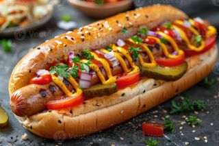 Хот дог 1 сосиска (370г)