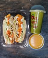 Detox Juice (300ml) + Sandwich + Wellness Shot
