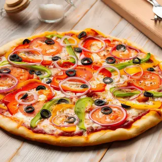 Pizza vegetal (33 cm.)