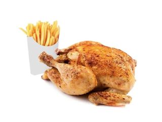 1 Pollo Asado Entero Y Patatas