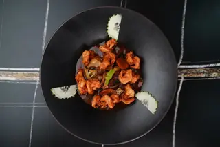 Wok Sauté Gambas + Tiramisu chocolat + Coca Cola  25 cl