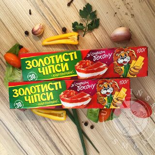 Chipsy ziemniaczane „Złociste” o smaku bekonu 100g