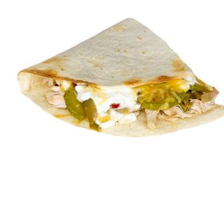 Кесадилья с курицей и овощами (полпорции)