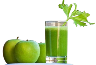 Svježe cijeđeni sok od zelene jabuke  0.3l