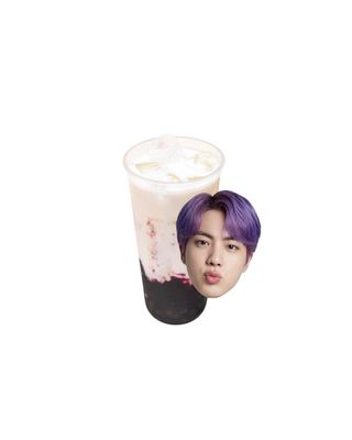 Blueberry Latte With Bobba JIN.