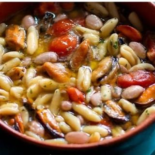 Pasta fagioli e cozze