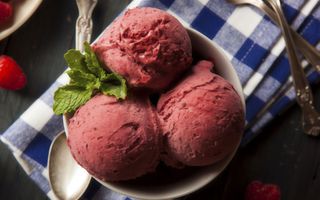 Tarrina helado artesano sabor frambuesa (130 ml.)