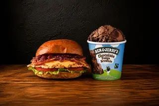 Combo Chicken Smash Burger x Ben & Jerry's x Coca Cola