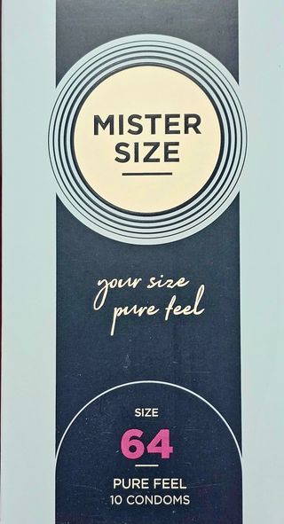 Preservativos Mister Size Pure Feel Extra Fino 64 Mm 10 Uds