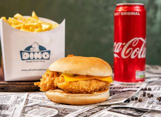 Strips burger meniu mediu