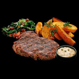 Steak de Vită cu sos de piper verde