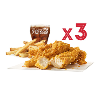 3 pc Chicken Strips Menu