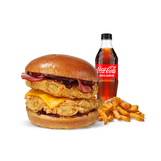 Menú BBQ Chicken Sandwich Doble